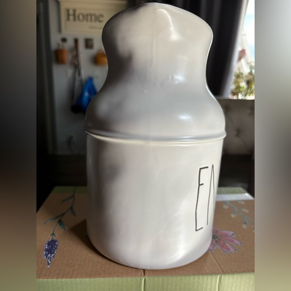 Rae Dunn Cream Ceramic Pitcher with 'ENJOY' Text - Picture 4 of 4